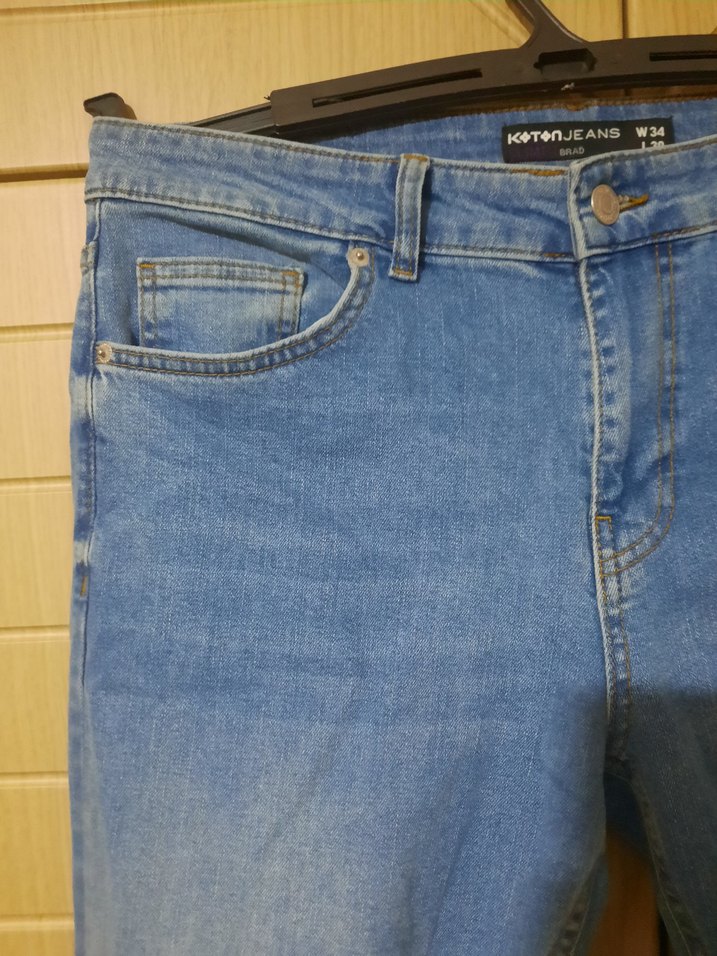 Sıfırdan Farksız Koton Kot Pantolon - 34/30 - 5SAM40038ID - Görsel 3