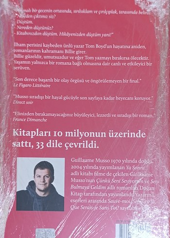 Guillaume Musso - Kağıt Kız Kitap Kapağı - Görsel 2