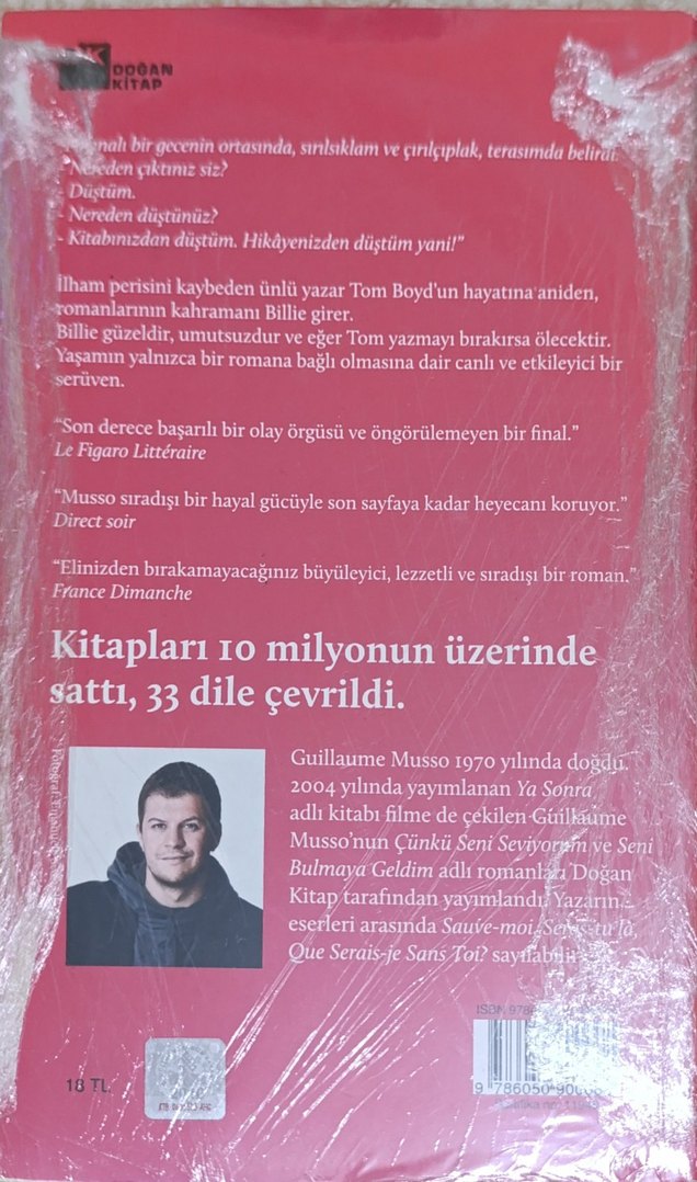 Guillaume Musso - Kağıt Kız Kitap Kapağı - Görsel 2