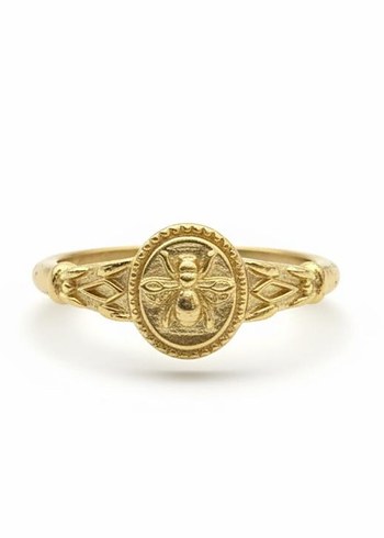 İşlemeli  Altın Bohem Yüzük 925 - Görsel 3