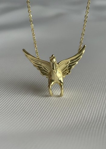 Altın Renkli Pegasus Kadın Kolye 925 - Görsel 3