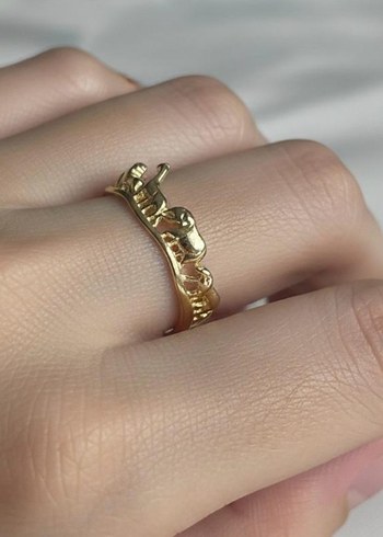 Altın Renkli Bohem Hayvan Figürlü Kadın Yüzük - Görsel 2