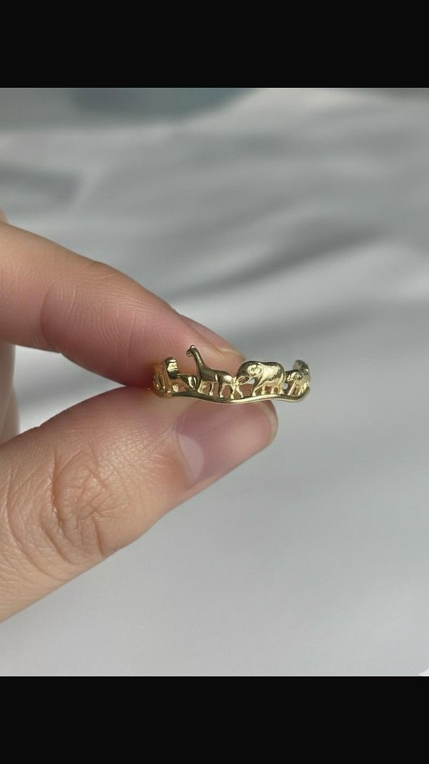 Altın Renkli Bohem Hayvan Figürlü Kadın Yüzük - Görsel 3