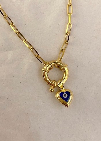 Altın Renk Zincir Detaylı kolye 925 - Görsel 2