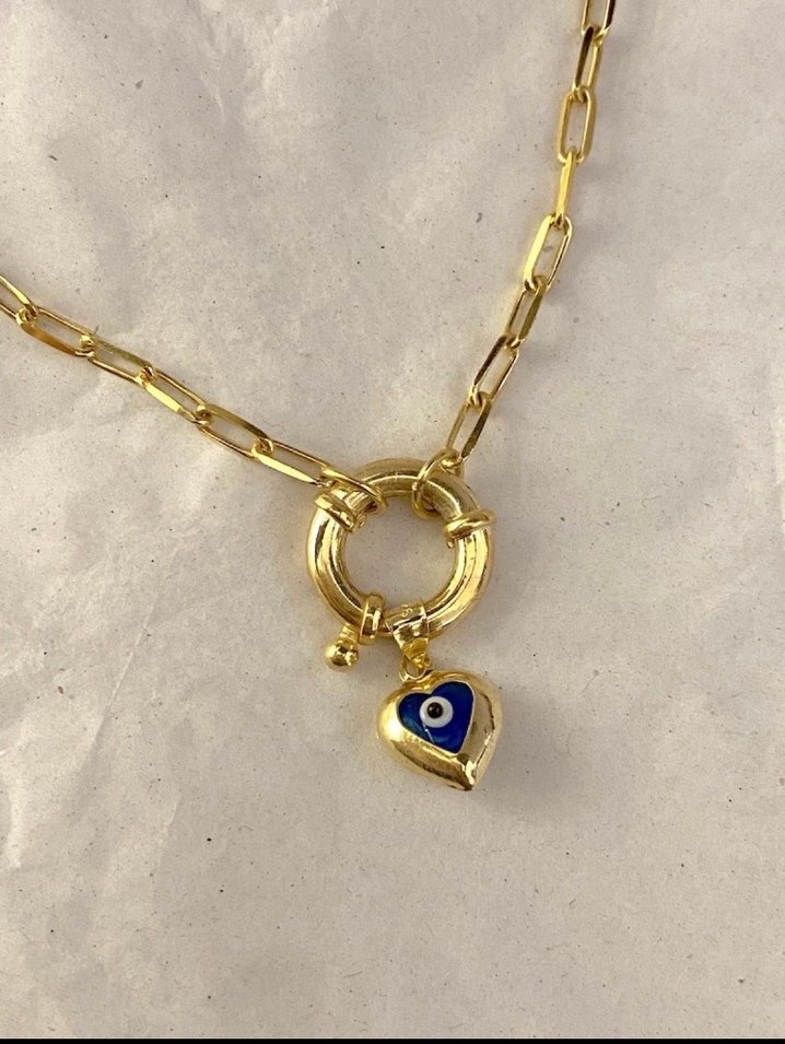 Altın Renk Zincir Detaylı kolye 925 - Görsel 3