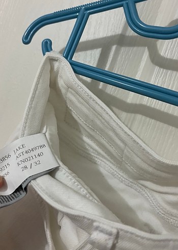 Beyaz Regular Fit Erkek Kot Pantolon - Görsel 3