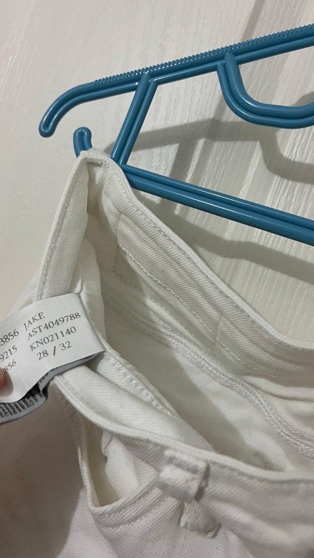 Beyaz Regular Fit Erkek Kot Pantolon - Görsel 3