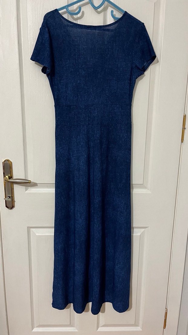 Kadın Lacivert Uzun Elbise - Görsel 3