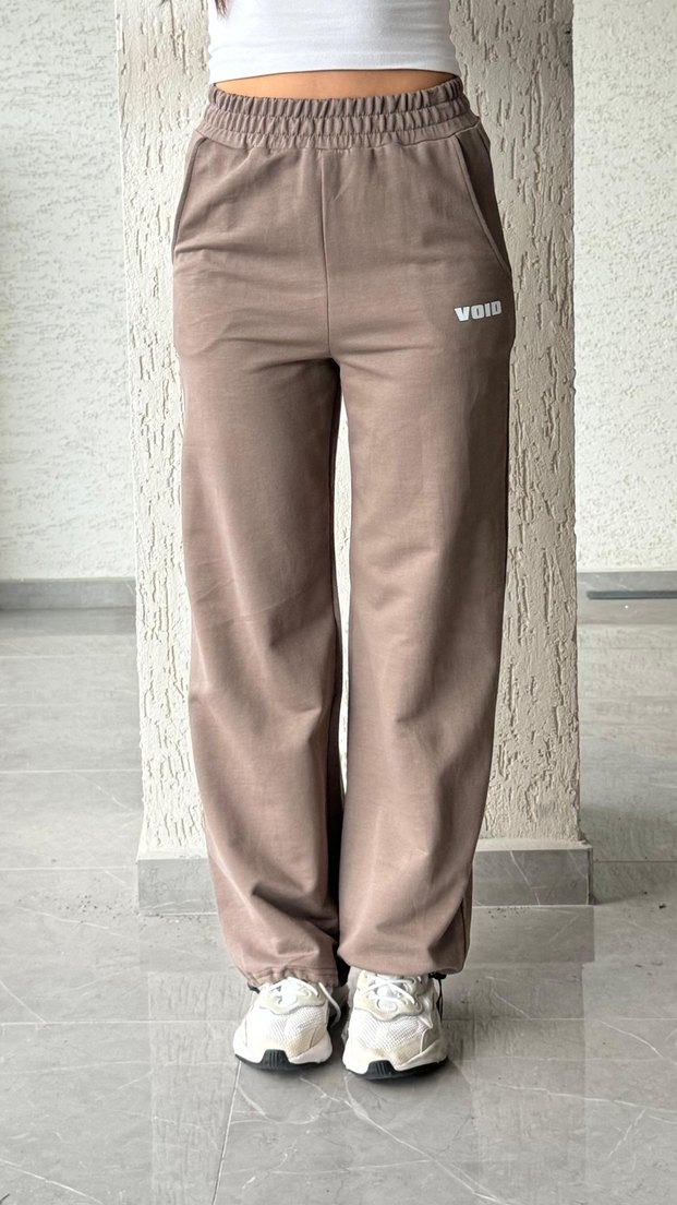 Bej Rahat Kesim Kadın Eşofman Altı - Görsel 4