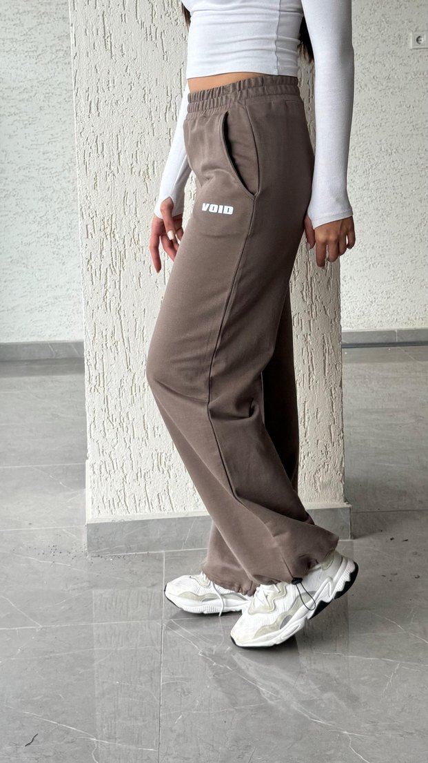 Bej Rahat Kesim Kadın Eşofman Altı - Görsel 2