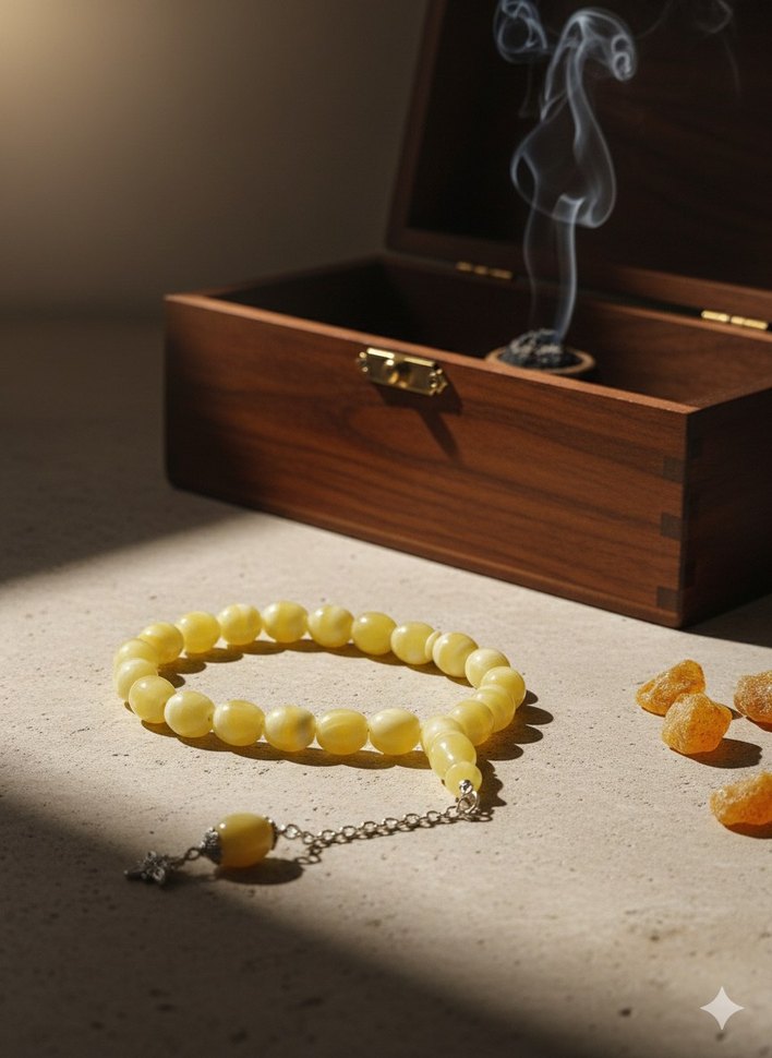 Sarı Minimalist Erkek Tesbih - Görsel 3