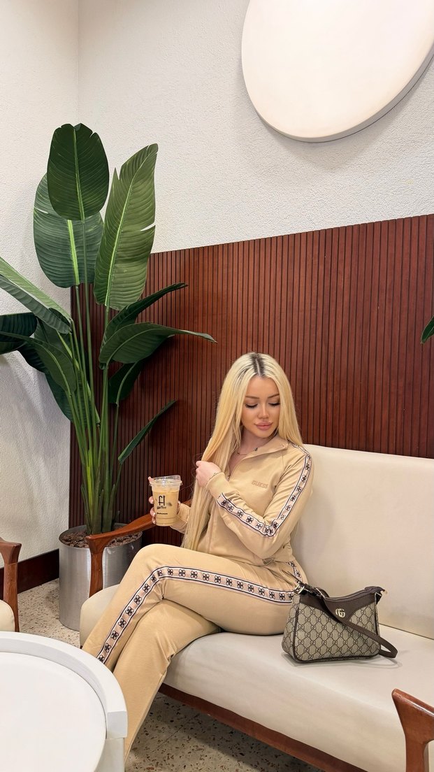 Bej  Kadın Uzun Kollu Takım - Görsel 2