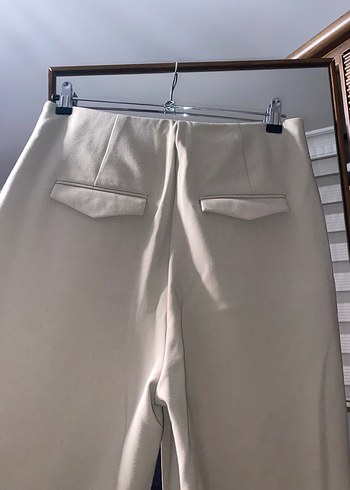 Bej Midi Kadın Kumaş Pantolon - Görsel 3