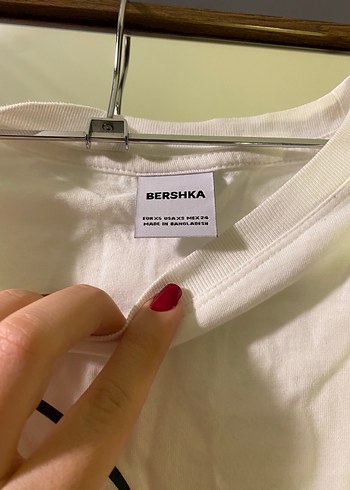 Beyaz Baskılı Kız Tişörtü - Görsel 3