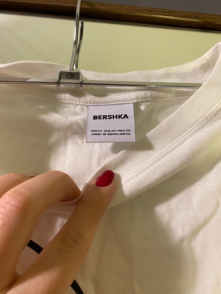 Beyaz Baskılı Kız Tişörtü - Görsel 3