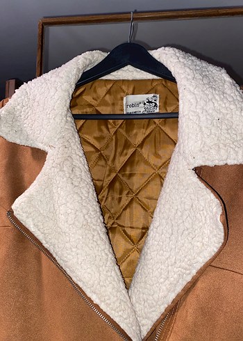 Kahverengi Kürklü Süet Kadın Ceket - Görsel 2