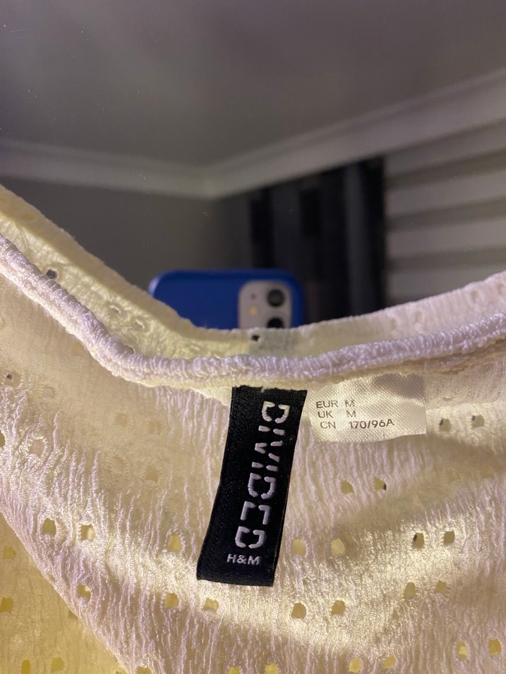 Kadın Beyaz Dantel İşlemeli Bluz - Görsel 2