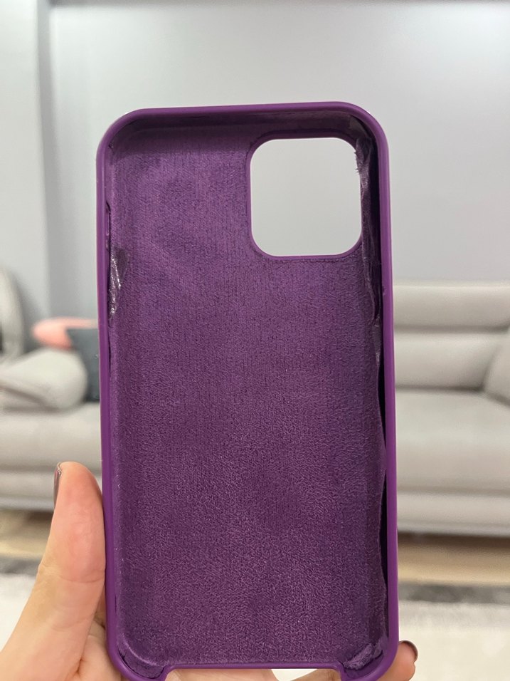 Parlak Mor Bohem Telefon Kılıfı içi kauçuk korumalı Apple12 - Görsel 2