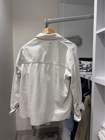 l Beden ten rengi Renk bdg oversize fitilli kadife gömlek