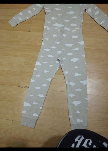 Gri Bulut Desenli çocuk takım - Görsel 4