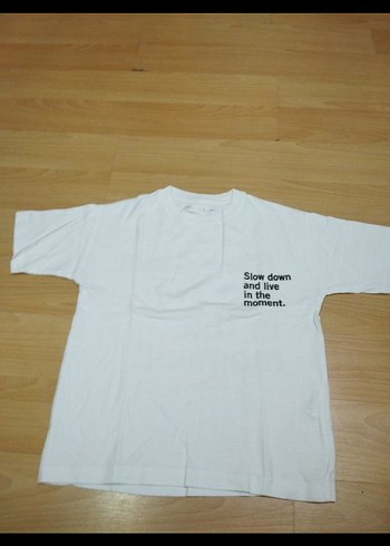 Beyaz Pamuklu Rahat Kesim Erkek çocuk Tişört 4/6 yaş - Görsel 4