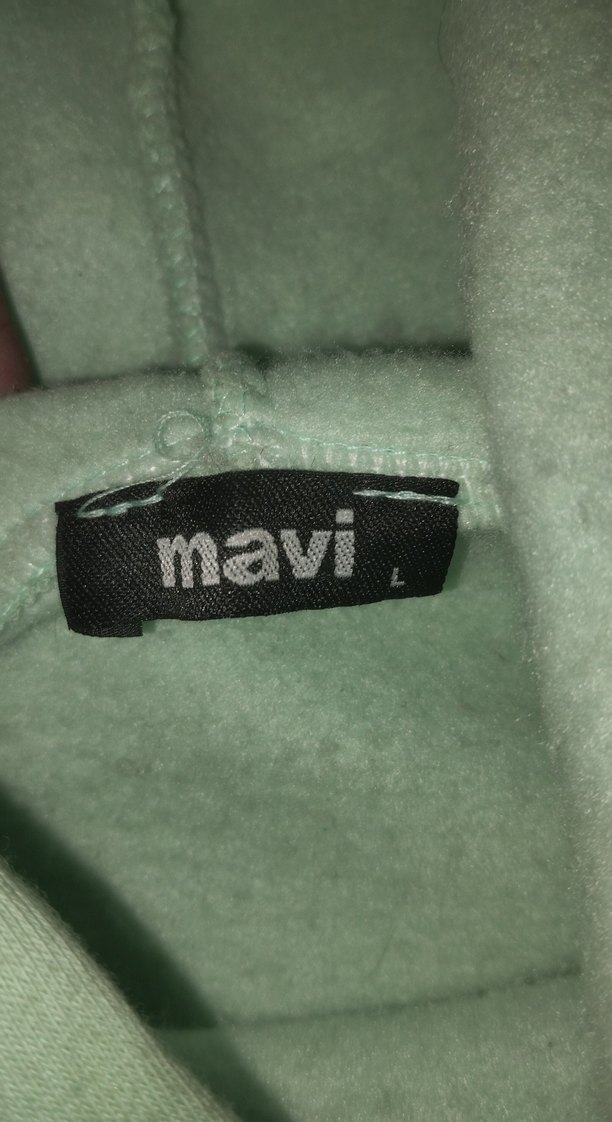 erkek Yeşil Kapüşonlu Baskılı Sweatshirt - Görsel 2