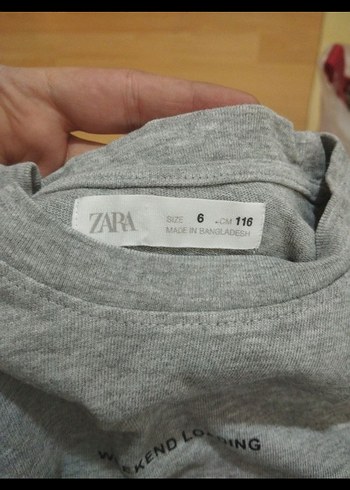 Gri Erkek Çocuk Keten Tişört - Görsel 3