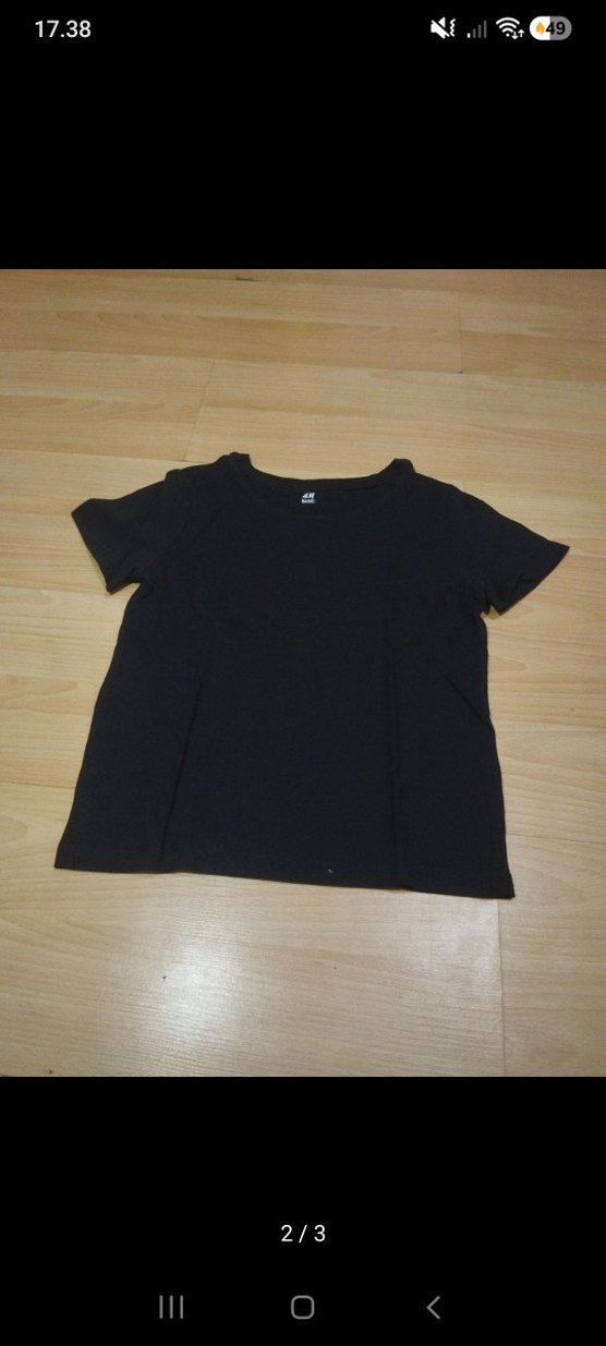 erkek Çocuk Siyah Basic Tişört - Görsel 2