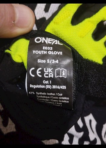 Yeşil Biker Erkek çocuk Eldiveni ONEAL - Görsel 3