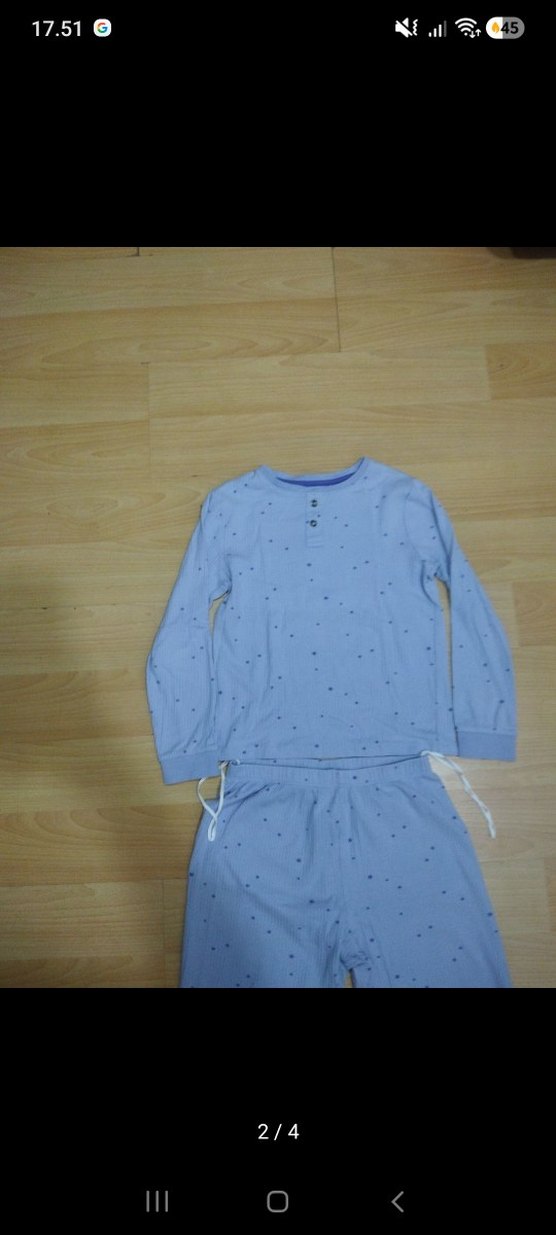 Mavi Uzun Kollu erkek çocuk Pijama Takımı - Görsel 2