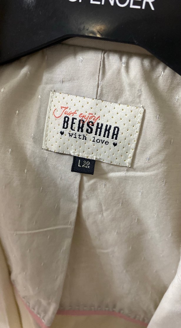 Beyaz Düğmeli Kadın Blazer Ceket - Görsel 3