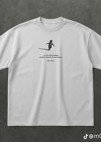 Gri Baskılı Erkek Tişörtü, Yuvarlak Yaka, Kısa Kollu - Görsel 2