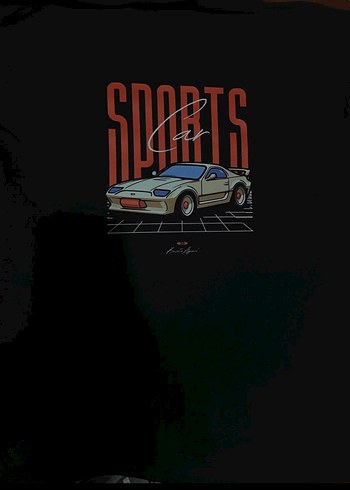 Siyah Baskılı Erkek Spor Tişörtü - Görsel 3