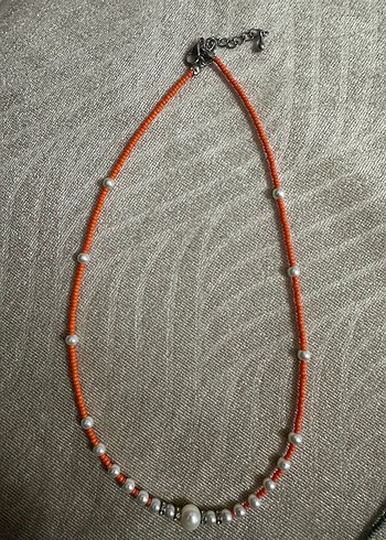 Renkli Nakışlı Boncuklu Mini Kadın Kolye - Görsel 4