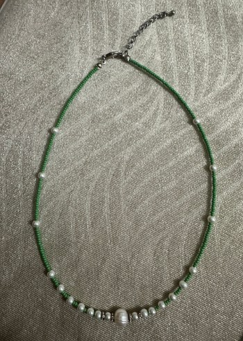 Renkli Nakışlı Boncuklu Mini Kadın Kolye - Görsel 5