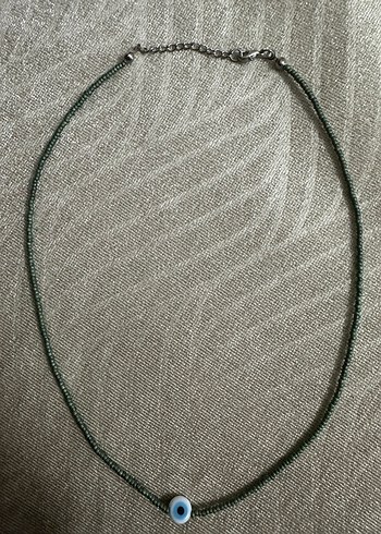 Renkli Nakışlı Boncuklu Mini Kadın Kolye - Görsel 6