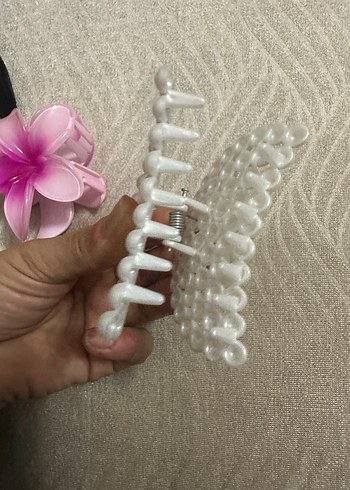 Pembe Boncuklu Bohem Saç Tokası Seti - Görsel 3