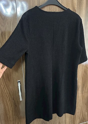 Siyah Kadın Triko Midi Elbise - Görsel 3