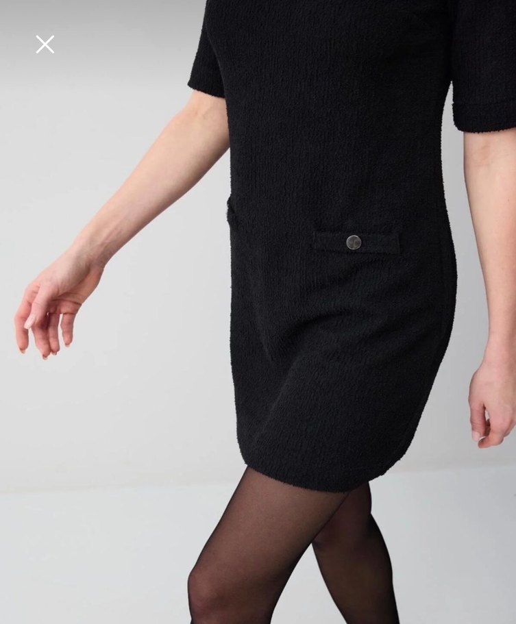 Siyah Kadın Triko Midi Elbise - Görsel 4