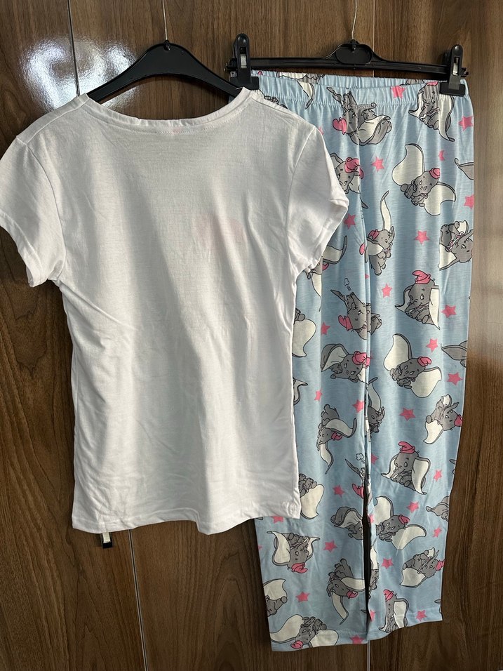 Gri Dumbo Baskılı Kısa Kollu Kadın Pijama Takımı - Görsel 2