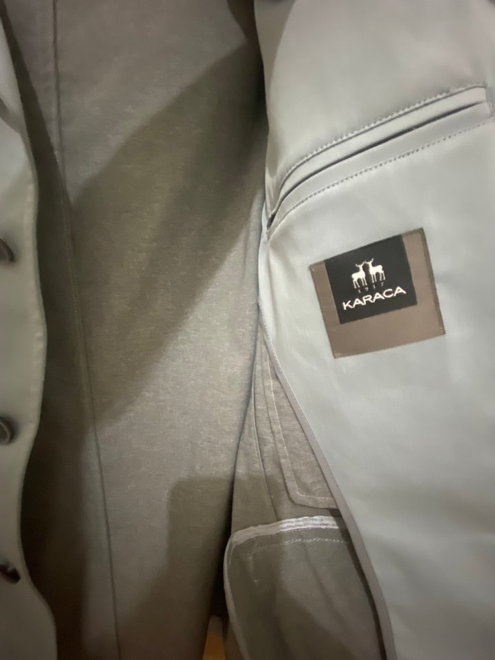 Mavi erkek slimm Fit Düğmeli Ceket - Görsel 2