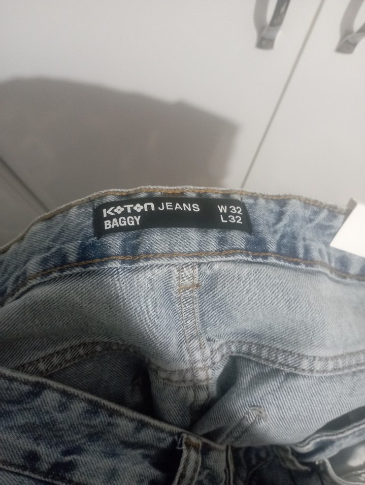 buz mavisi baggy pantolon - Görsel 4