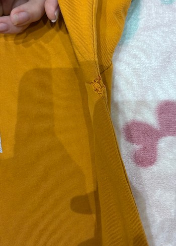 Sarı Mavi Baskılı Hamile Tişörtü - Görsel 4