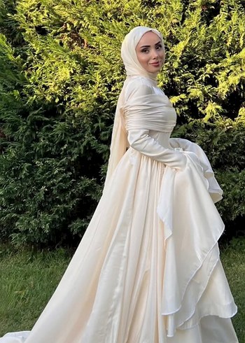 ÖZEL TASARIM tesettür nişan abiyesi nikah elbisesi - Görsel 2