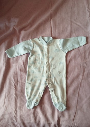 Çıtçıtlı Beyaz Erkek Bebek Tulum