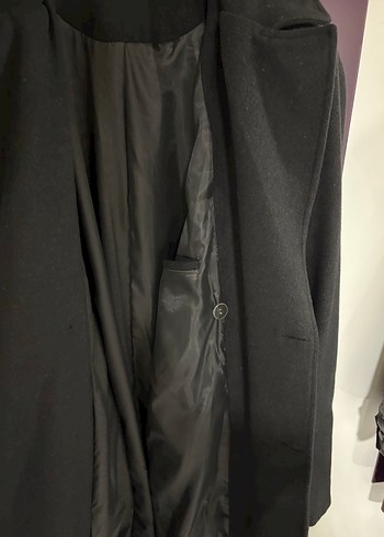 Trendyol man Siyah  Çift Düğmeli Uzun kruvaze Kaban - Görsel 5