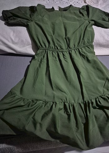 Yeşil Midi Kadın Günlük Elbise - Görsel 2