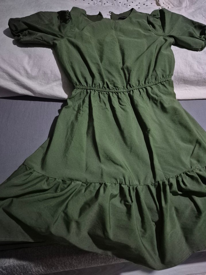 Yeşil Midi Kadın Günlük Elbise - Görsel 2