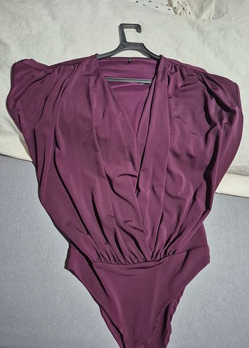 Mürdüm V Yaka Drapeli Kadın Bluz - Görsel 2