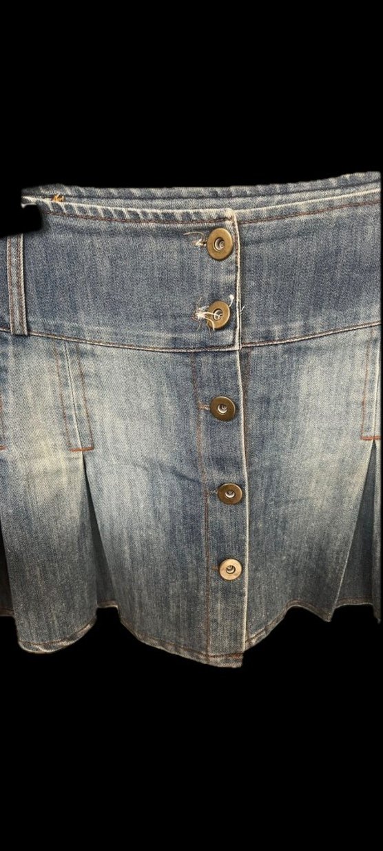 Vintage jean etek - Görsel 3